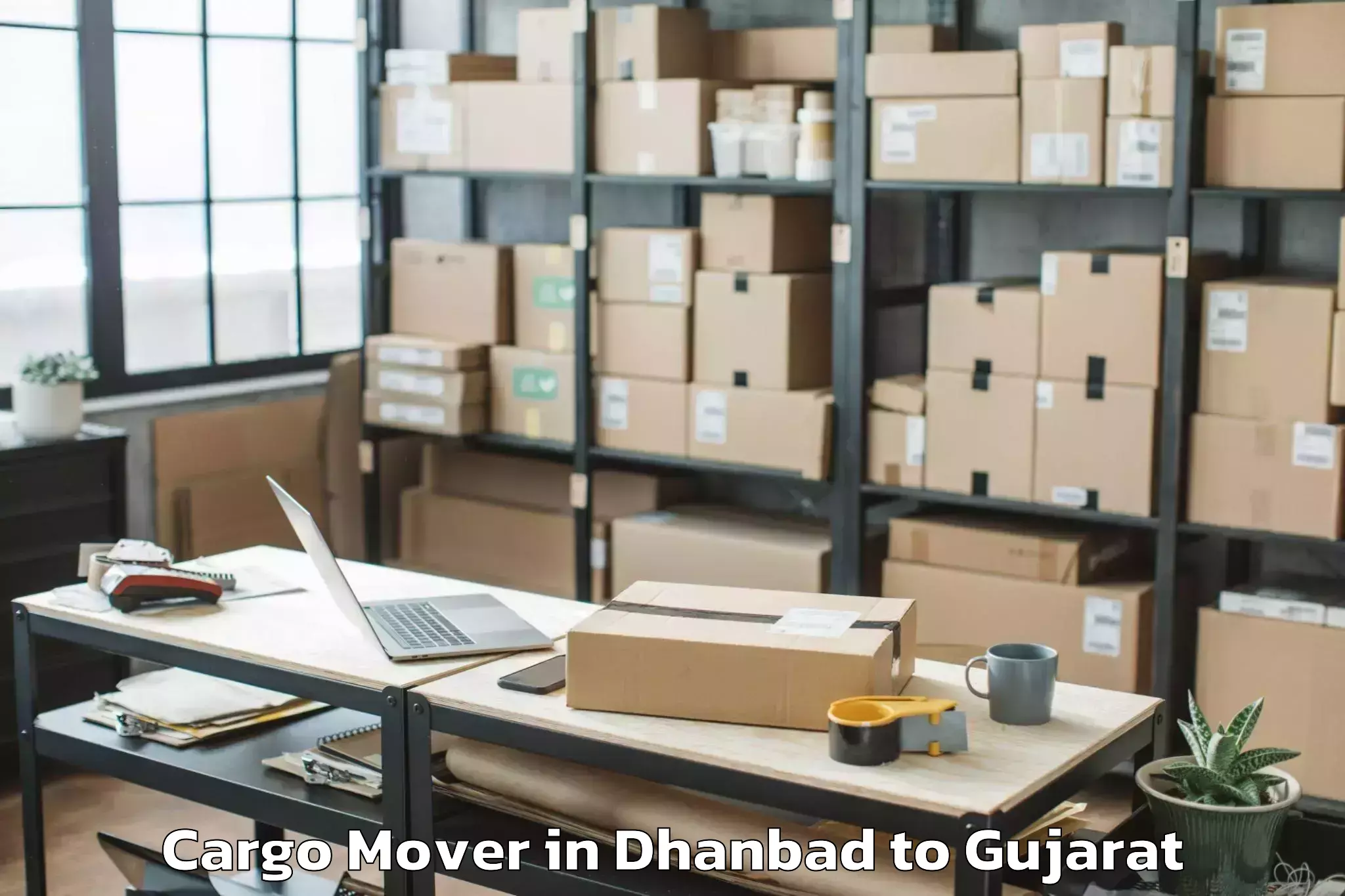 Easy Dhanbad to Bagasara Cargo Mover Booking